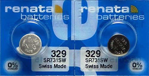 Renata Watch Electronic 329 Silver Oxide Battery 2 Pcs