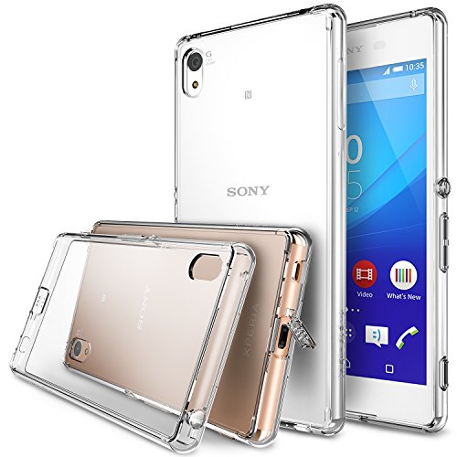 Xperia Z3+Case - Ringke FUSION ***All New Dust Cap & Drop Protection*** [Free HD Film] Premium Crystal Clear Back Shock Absorption Bumper Hard Case for Sony Xperia Z3+ - Eco/DIY Package
