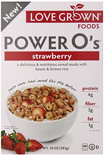 Love Grown Foods Power O's Cereal, Strawberry, 10 Ounce