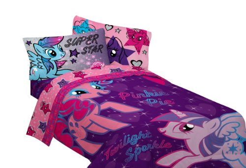 Hasbro My Little Pony The Stars are Out 64 by 86-Inch Comforter, Twin