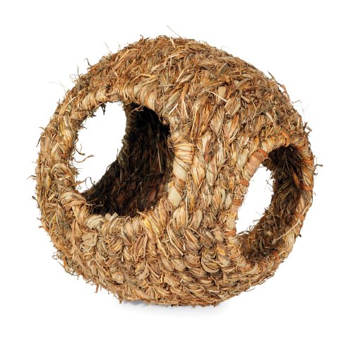 Prevue Hendryx 1095 Nature's Hideaway Grass Ball Toy, Large