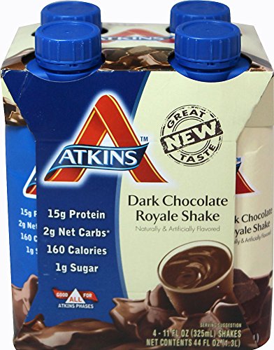 Dark Chocolate Royale Shake 4/11 fl oz (325 ml) Liquid by Atkins