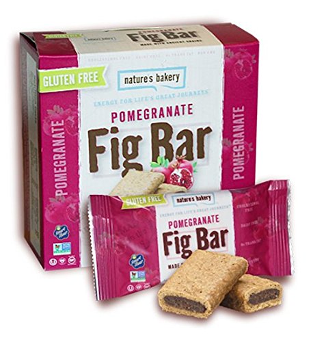 Nature's Bakery Gluten Free Fig Bars, Pomegranate, 6 Count (Pack of 12)
