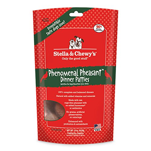 Stella & Chewy's Freeze-Dried Phenomenal Pheasant Dinner Patties for Dogs, 15 oz