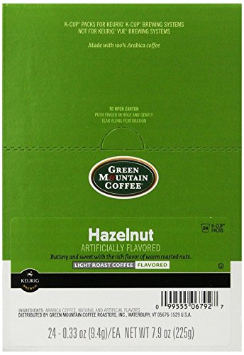 Green Mountain Coffee K-Cup Portion Pack for Keurig K-Cup Brewers, Hazelnut (Pack of 96)