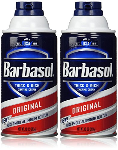 Barbasol Original Thick and Rich Cream Men Shaving Cream, 10 Ounce (Pack of 2)