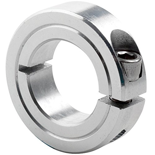Climax Metal 1C-062-Z One-Piece Clamping Collar, Zinc Plating, Steel, 5/8 Bore, 1-5/16 OD, 7/16 Width