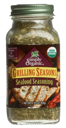 Simply Organic Organic Grilling Seasons Seafood Seasoning Certified Organic, 2.93-Ounce Containers (Pack of 6)
