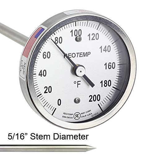 REOTEMP A36PF-F43 Heavy Duty Compost Thermometer - 36 Stem, Fahrenheit