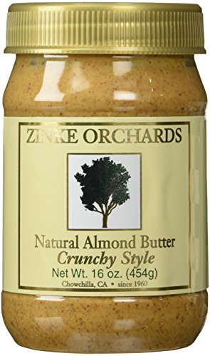Zinke Orchards Crunchy Almond Butter (3 Pack) 16oz Jars