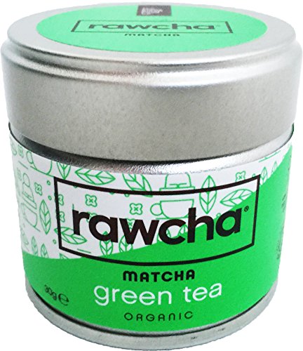 RAWCHA | Ultra Premium Japanese Ceremonial Grade 100% ORGANIC Matcha Green Tea - Certified By Soil Association UK. Naturally Boost Focus, Energy Levels and Metabolism - 30g