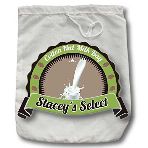 Stacey's Select Organic Cotton Large Nut Milk Bag. Reusable and Durable.