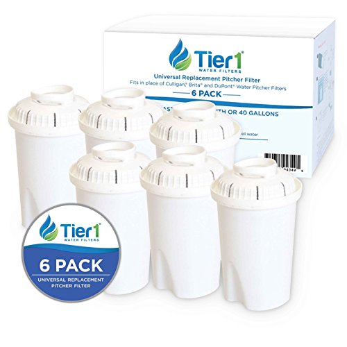 Classic Brita Universal Replacement Water Pitcher Filter - 6 Pack