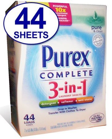 Purex Complete 3 in 1 Pure and Clean (Big Value 44 Sheets)