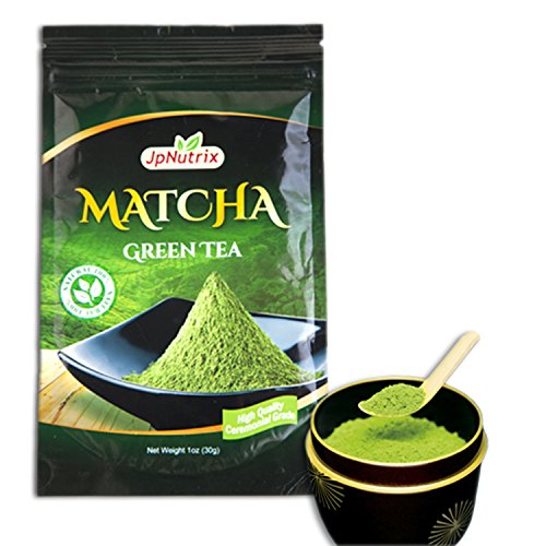 Organic Matcha Green Tea Powder - 1 ounce (30 Servings) - 100% Pure Premium Extract Powdered Of Uji - Japanese Ceremonial Grade - Vegan & Cooking Friendly