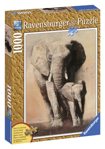 Ravensburger Elephant Family - 1000 Piece Wooden Structure Puzzle
