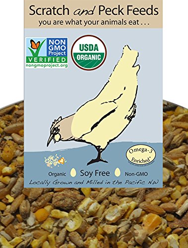 Organic, Soy Free Grower Chicken Feed, 25lbs