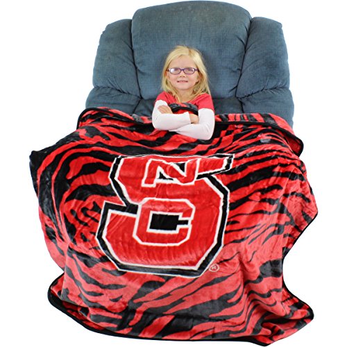 College Covers North Carolina State Wolfpack Super Soft Raschel Throw Blanket, 50 x 60