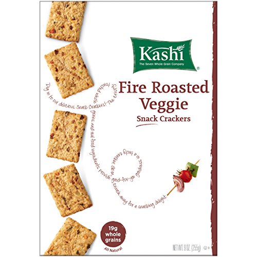 Kashi TLC Crackers, Fire Roasted Vegetable, 9 Ounce