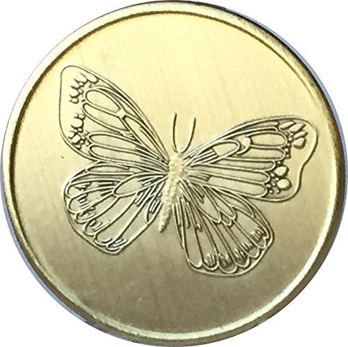 Butterfly with Serenity Prayer- Bronze Medallion