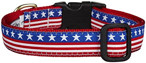 Up Country Stars and Stripes Dog Collar - X-Large