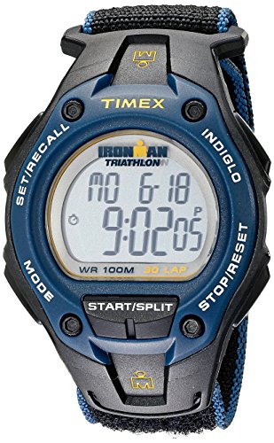 Timex Men's T5K413 Ironman Traditional Watch with Black and Blue Nylon Band