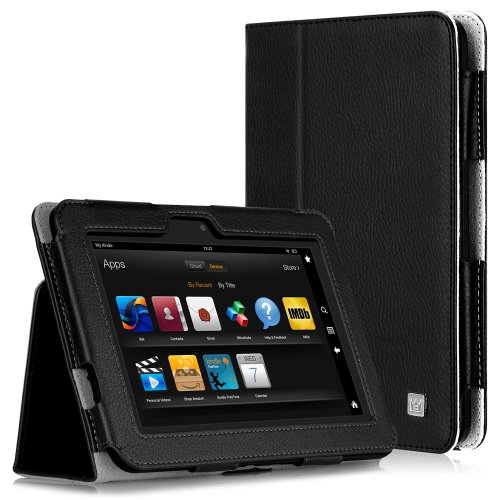 CaseCrown Bold Standby Case (Black) for Amazon Kindle Fire HD 8.9 Inch (Built-in magnet for sleep / wake feature)