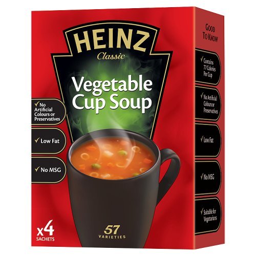 Heinz Vegetable Cup Soup, 4 x 19g