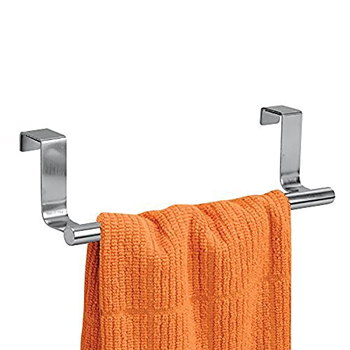 MANCEL Over Cabinet Towel Bar Hook Hanger Organizer 9 Inch,Brushed Stainless Steel Chrome Finished