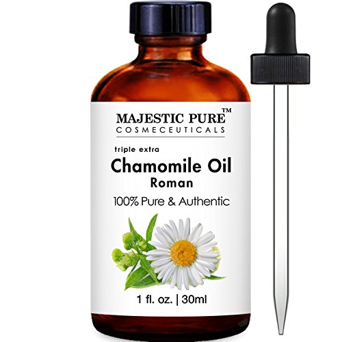Majestic Pure Roman Chamomile Essential Oil, 100% Pure and Natural Therapeutic Grade , 1 Fluid Ounce