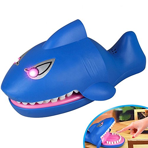 Shark Attack Fun Snapping Game,Family Fun Game Toy (BLUE)