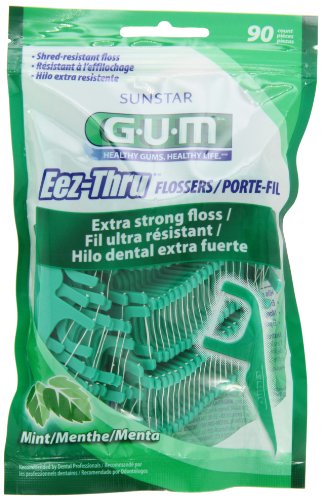 GUM Eez-Thru Flossers Mint    90 count