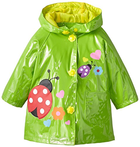 Wippette Baby Girls' Lady Bug Shiny Raincoat
