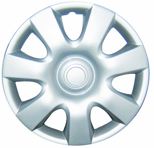 White Knight WK-944C, Toyota Camry, 15 Silver/Lacquer Plastic Wheel Cover, Set of 4