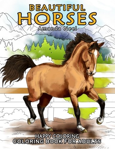 Beautiful Horses - Coloring Book for Adults