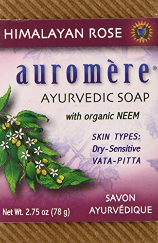 Auromere Ayurvedic Bar Soap, Himalayan Rose, 2.75 Ounce