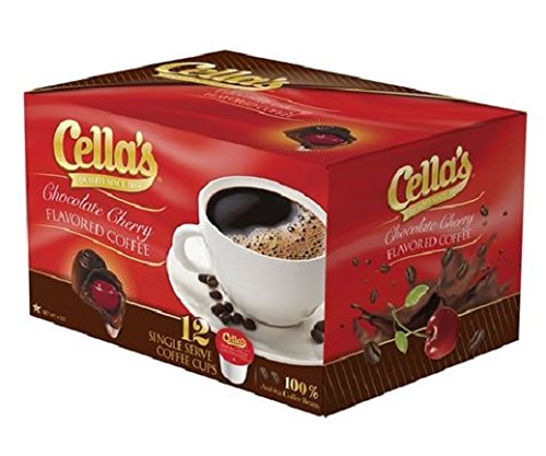 Cella's Chocolate Cherry Flavored Coffee, 12 count