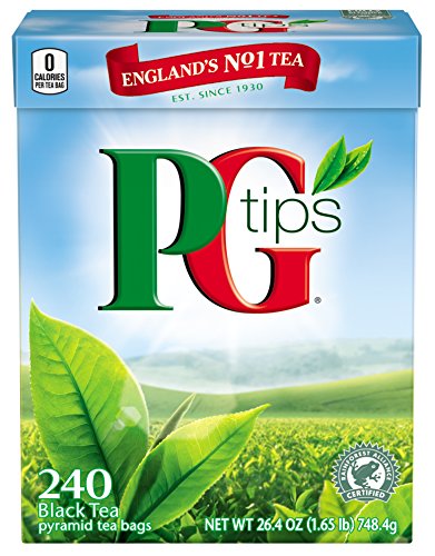 PG Tips Black Tea Pyramid Tea Bags, 240 Count