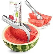 Watermelon Slicer and Server - 2 in 1 Kitchen Tool - Tongs can Cut & Carry Fruit