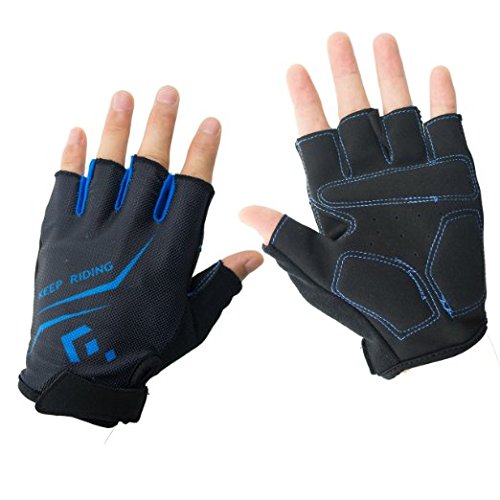 Cycling Gloves, Hicool Summer Half Finger Breathable Biking Bicycle Gloves for Exercise, Outdoor Sports, Riding Racing Equipment