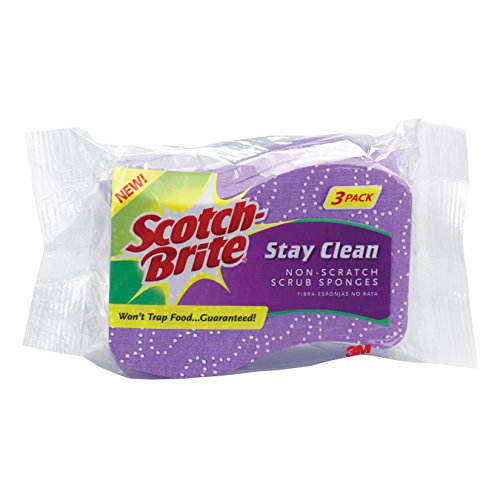 Scotch-Brite Stay Clean Scrub Sponge (Pack of 12)
