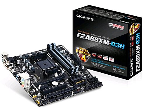 GIGABYTE GA-F2A88XM-D3H FM2+ AMD A88X (Bolton D4) HDMI SATA 6Gb/s USB 3.0 Micro ATX AMD Motherboard