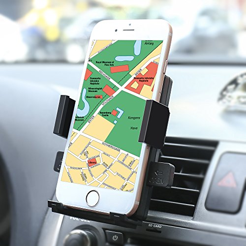 Car Mount,Patekfly Universal 360°Swivel Car Air Vent Phone Holder Mount For iPhone Cell Phones / GPS / iPods / MP3 Player