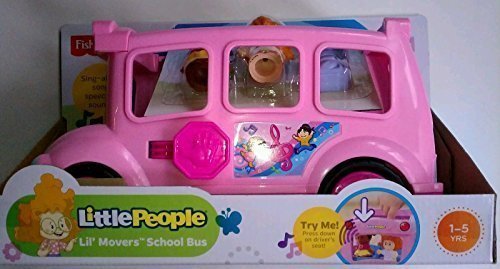 Fisher Price Little People Lil' Movers Pink School Bus Ages 1-5 Years by Dubblebla