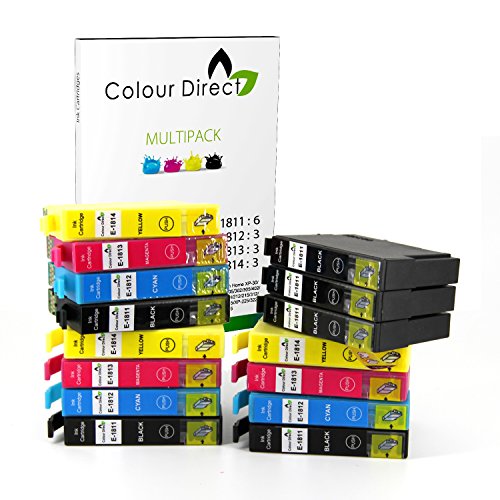 15 XL ColourDirect Ink Cartridges Replacement for Epson Expression Home XP102, XP202, XP212, XP215, XP205, XP225, XP30, XP302, XP305, XP312, XP315, XP322, XP325, XP402, XP412, XP415, XP405 XP405WH XP422 , XP425 Printers.