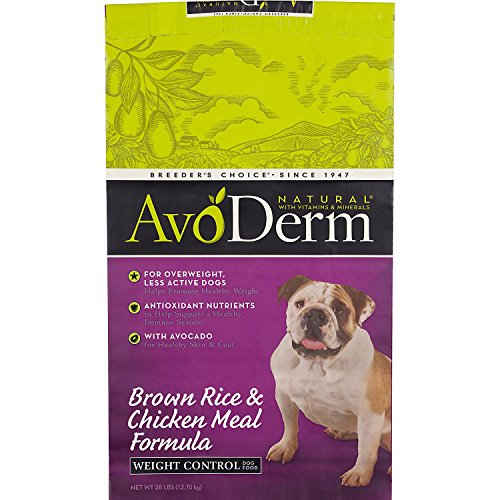 AvoDerm Natural Chicken Meal and Brown Rice Formula Weight Control Dog Food
