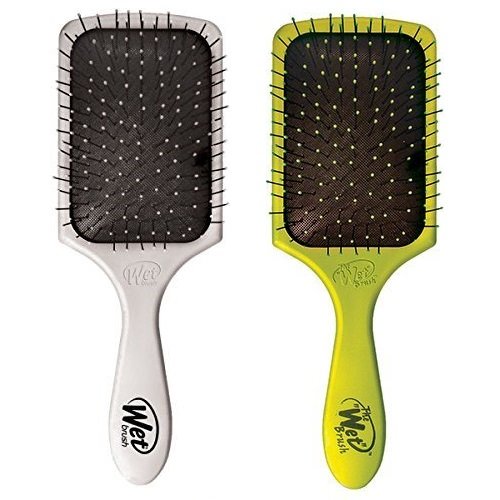 The Wet Brush Pro Select Paddle Edition Silver and Green Combo Pack