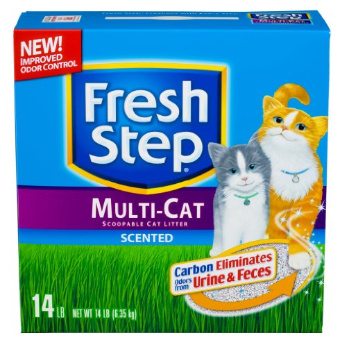 Fresh Step Multi Cat Scented, 14-Pound Boxes (Pack of 3)