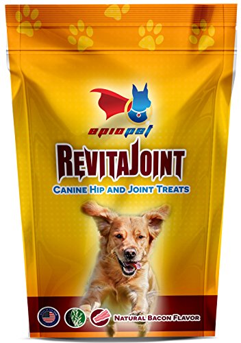 EpicPet RevitaJoint Glucosamine and Chondrontin Premium Hip and Joint Supplement Treats for Small, Medium and Large Dogs