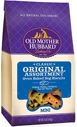 Old Mother Hubbard Classic Original Assortment Mini Natural Crunchy Dog Treat Biscuits, 5-Ounce Bag